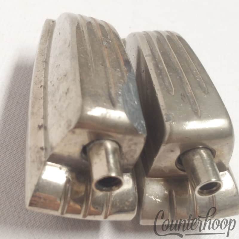 *Ludwig Bass Drum Floor Tom Classic Lugs 2x Nickel 1 11/16" 50s/60s Vintage* image 1
