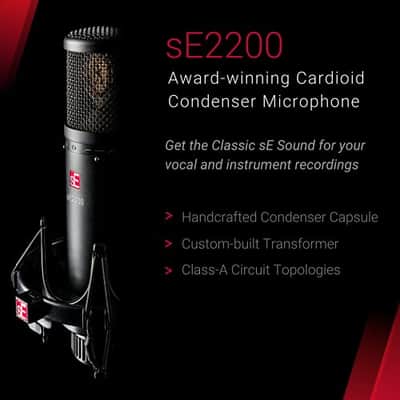 sE Electronics sE2200 Large Diaphragm Cardioid Condenser Microphone image 3