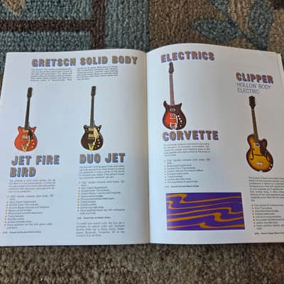 Vintage 1968 Gretsch Guitar, Bass, Amplifier Catalog! Rare, Original Case Candy, Paperwork! image 6
