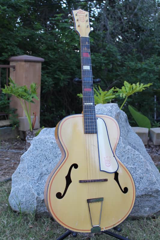 Beautiful Vintage 1940s/50s Kay Patriot Acoustic Archtop Guitar Project RARE & COOL Americana image 1