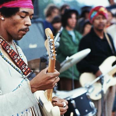 Vintage 1960's Ace Jimi Hendrix "Woodstock" Guitar Strap image 2