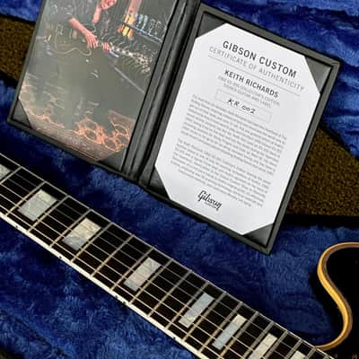 # 2 Gibson Custom Shop Murphy Lab Keith Richards Signature '60 ES-355 Collector's Edition Reissue (Aged, Signed Label) 2026 - Ebony image 3