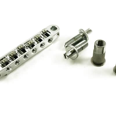 Tonepros TPFR-C Chrome roller saddle bridge 4 keeping Bigsby B3 B5 B6 B7 tremolo IN TUNE, Epiphone 6mm metric image 1