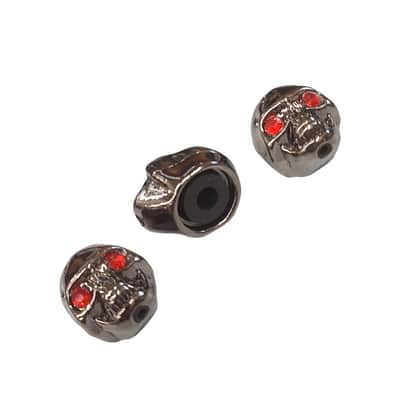 3 Nickel Knob Volume Tone Control Skull Style Electric Guitar Bass Metal Brass image 2