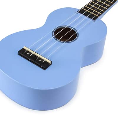 Mahalo Rainbow Soprano Light Blue Sengon Ukulele – MR1LBU-U - New Open Box image 5