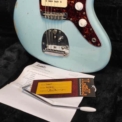 LsL Instruments Placerita, JM Style Offset Ash Body, 5A Maple Neck w/Rosewood FB, Sonic Blue, HSC image 3