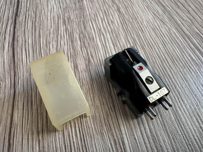 Denon DL-107 MC Cartridge Tested Working w/ Original Stylus Cover