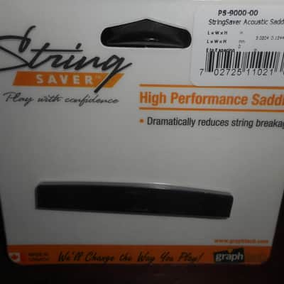 Graph Tech PS-9000-00 BLACK TUSQ XL 1/8" Acoustic Guitar Saddle Blank