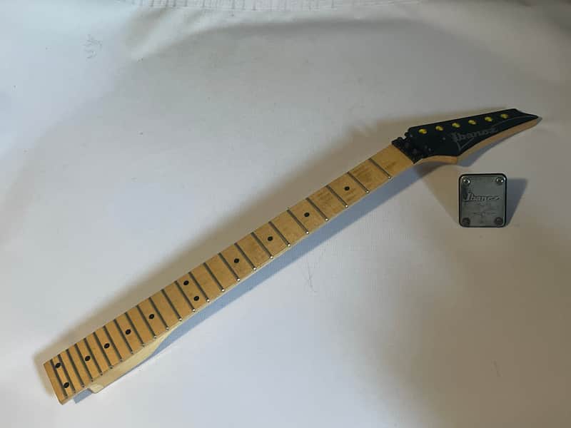 1990 Japan Ibanez RG550M Wizard 24 Fret Guitar Neck Floyd Ready w/ Neckplate image 1