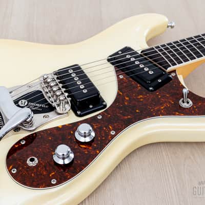 2000s Mosrite Super Custom ‘65 Ventures Model Pearl White, Near-Mint w/ Vibramute, Japan Kurokumo image 6