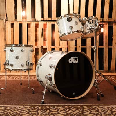 DW Collector's Ultra White Marine Drum Set - 20,10,12,14 - SO#1193535 image 1