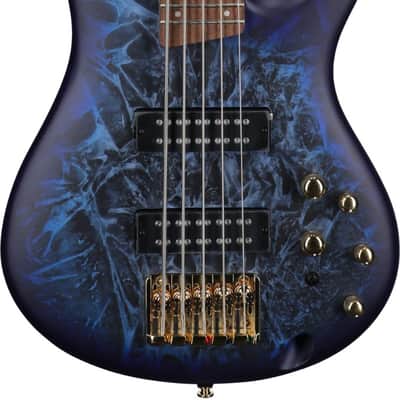 Ibanez SR305EDX Standard 5-String Electric Bass Cosmic Blue Frozen Matte image 1