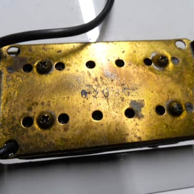 Ibanez Loaded Pickguard (2) V2 Humbuckers Pickups Double Cream White Bobbins like DiMarzio Super Distortion MIJ 80s Vintage removed from a 1982 Sky Blue Blazer BL470SB Guitar image 15