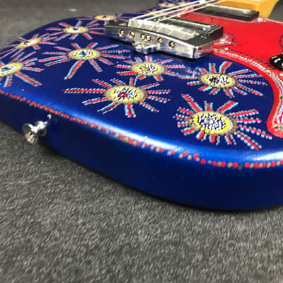 Peavey  T-15 Custom Folk Art Paint Job Southwestern Electric Guitar image 7