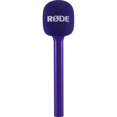 Rode Wireless GO (Gen 3) Compact Wireless Microphone System (Purple) with 2x Purple Interview GO Handheld Adapters image 6