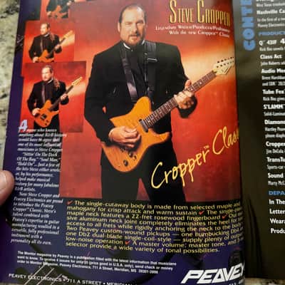 Peavey 30th Anniversary Monitor Magazine Steve Cropper Tubefx Raptor 1995 Delta blues classic 30 5150 reactor image 3