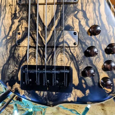 F Bass BN5 Pale Moon Ebony Top with Matching Headstock image 4
