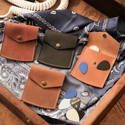 Plectrum Wallet / Pick Wallet Handmade in the UK image 1