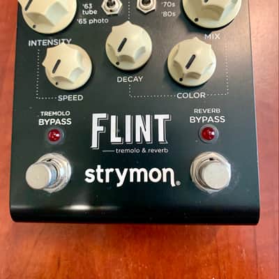 Strymon Flint Reverb and Tremolo V1 2012 - 2022 - Black with White Knobs image 6