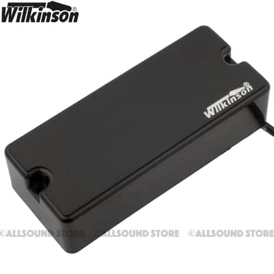 WILKINSON MWJH4 4-String SOAPBAR Passive Bass Humbucker Pickup - BLACK image 1