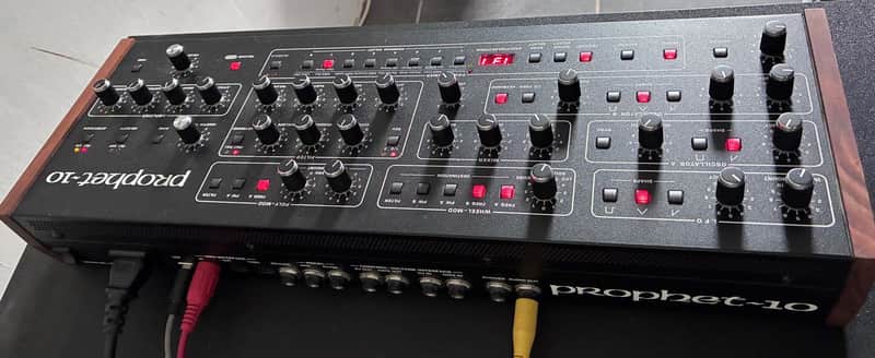 Sequential Prophet-10 Desktop 10-Voice Polyphonic Synthesizer 2021 - Present Black with Wood Sides image 1