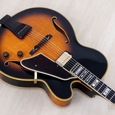 1988 Ibanez JP20 Joe Pass Signature Archtop Electric Guitar Sunburst w/ Super 58, Case image 11