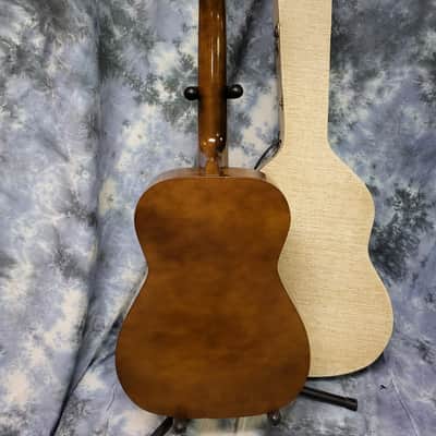 Vintage 1967 Silvertone Classical Guitar Model 660 Kay Built Natural New Strings Original Hard Shell Case image 13