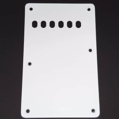 True Custom Shop® White Gloss Vintage Style 1ply 6 Hole Tremolo Spring Cover for Fender Stratocaster image 1