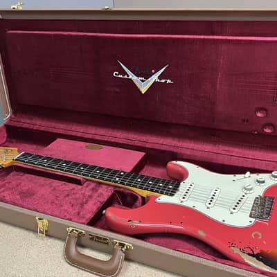 Fender Custom Shop Michael Landau '63 Stratocaster Relic 2024 - Fiesta Red over 3-Color Sunburst image 5