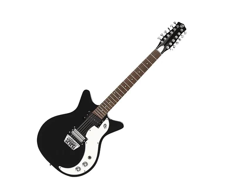 Danelectro D59V12-BLK DANO 59 Shorthorn Shape Vintage 12-String Electric Guitar image 1