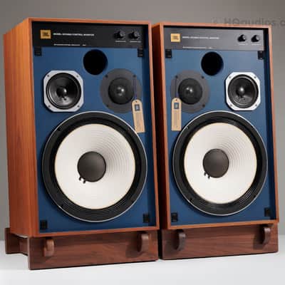 JBL 4312 MkII Monitor Speakers Pair – Walnut/Blue – Restored – 1-Year Warranty image 5