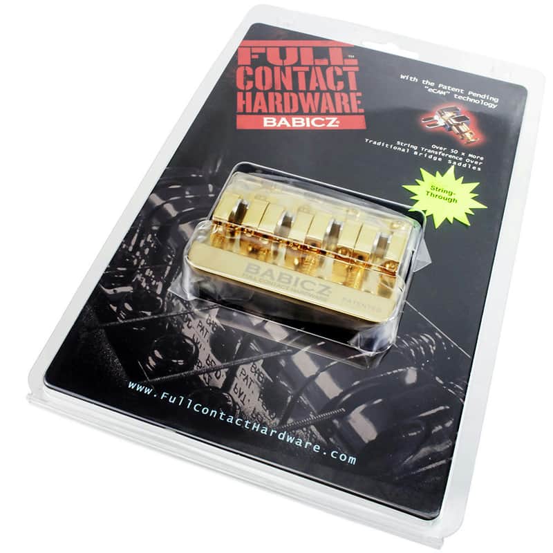 Babicz FCH4AMGD Full Contact String-Thru 4-String Bass Bridge image 1