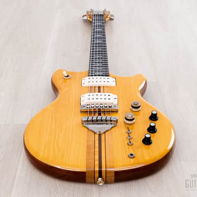 1977 Greco GO1200 Speed Way Vintage Neck Through Guitar Natural w/ Case, Japan Fujigen image 11