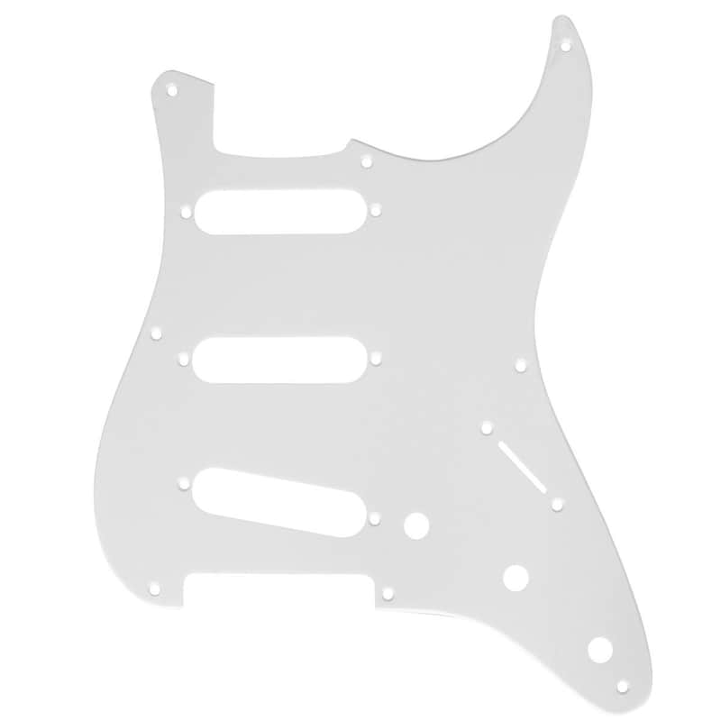 Mojotone Electric Guitar Pickguard for '57 Strat White 1 Ply image 1