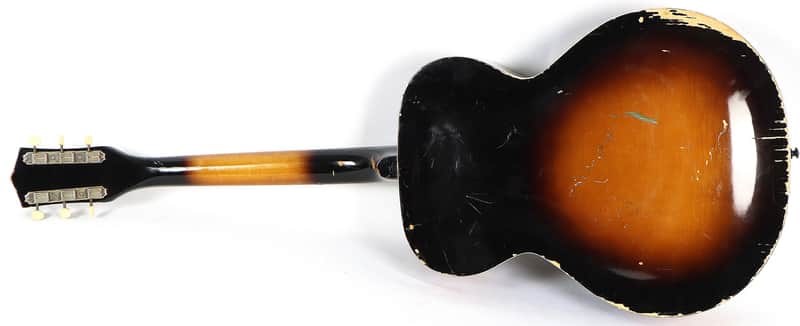 Vintage 1960s Kay P-3 Tobacco Sunbust Archtop Acoustic Guitar L