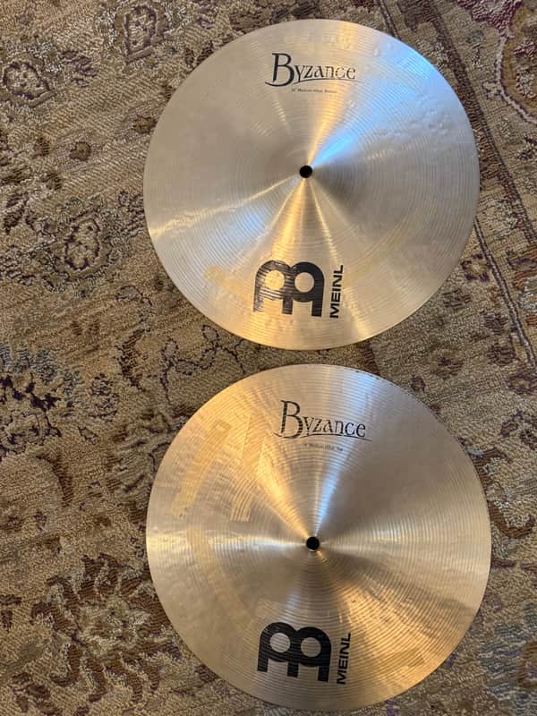 Meinl 14" Byzance Medium Hi-Hat (Pair) image 1