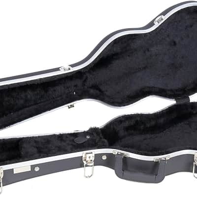 Crossrock 4 Strings Baritone Ukulele ABS Hard Case With Backpack Straps, Aluminum Valance,Black image 3