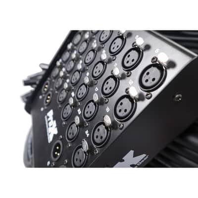 ProX XC-SB244XLR100 100 Ft. XLR Stage Recording Extension Box Snake 24 XLR-F Send Inputs 4 XLR-M Effects Return image 2