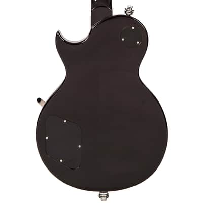 Vintage Reissued Series V100BLB Electric Guitar, Flamed Thru Black W/ Bigsby image 5