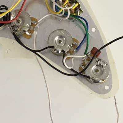 Complete Set 2018 Lefty Genuine Fender Guitar Strat Pickups Wiring Harness CTS Pots image 2