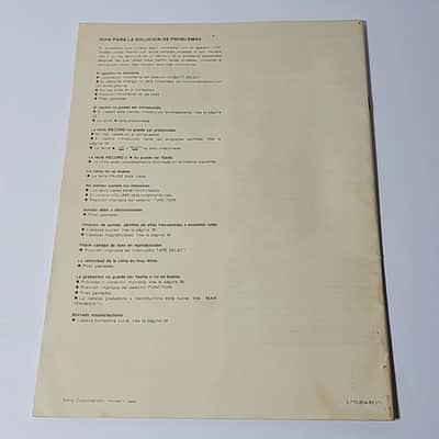 Sony CFS-65S Stereo Cassette-Corder Operating Instructions Manual Original image 2