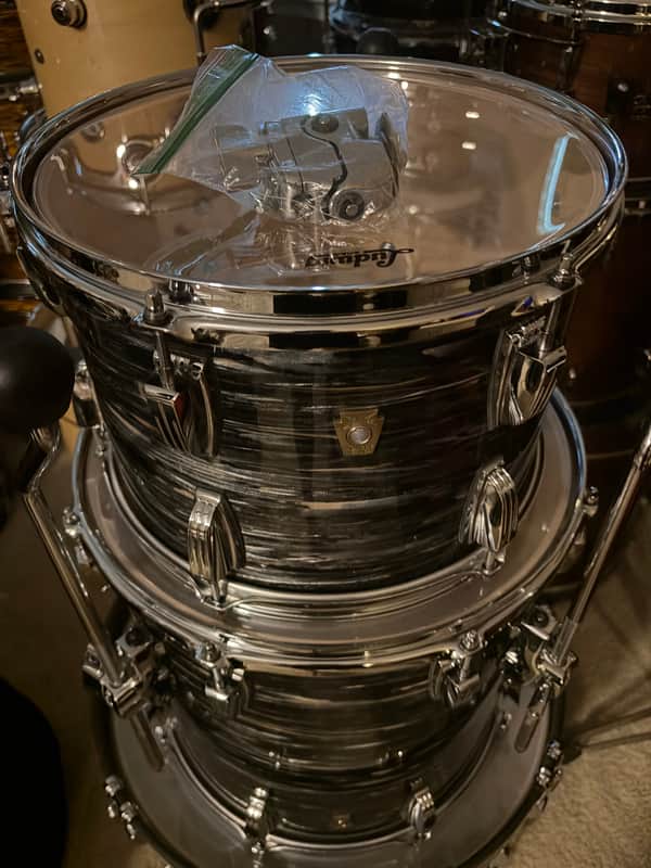 Ludwig Classic Maple 3pc Drum Set 13/16/22 - Vintage Black Oyster - like new