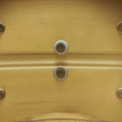 Craviotto 5.5x14" Masters Metal Brass Snare Drum - 2013 - #29/40 - NEW OLD STOCK image 8
