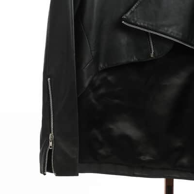 W118 by Walter Baker Diagonal Zip Leather Jacket Owned by Sheila E. image 4
