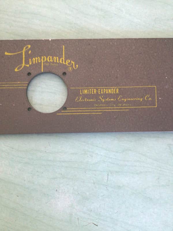 Limpander by Electronics Systems Engineering Co. Limiter-Expander (faceplate only) Circa 1960 - Gray hammer tone image 1