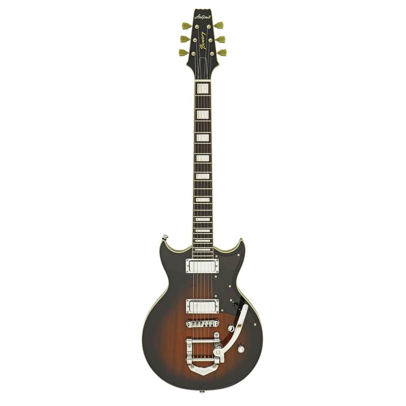 Aria 212-MK2-BRSB Pro II Bowery Chambered Construction Mahogany Body & Neck 6-String Electric Guitar image 1