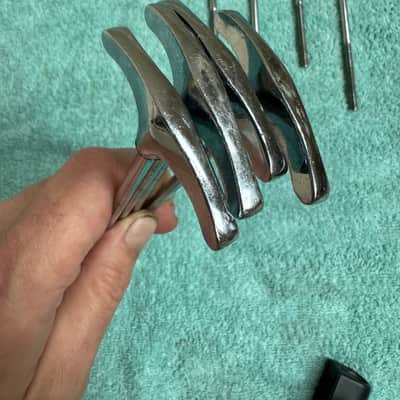 Ludwig Set of 8 Vintage Bass Drum T Tension Rods - 6 1/8” ( 6 13/16” Tip to Tip) 70s - Chrome image 9