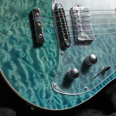 MusicMan BFR Steve Morse LTD 2017 - Tahitian Blue Quilt image 5