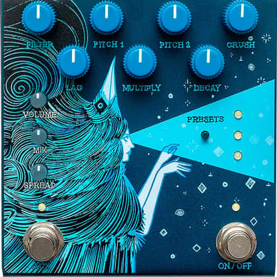 Old Blood Noise Endeavors Dark Star V3 Reverb Effects Pedal, Blue image 1