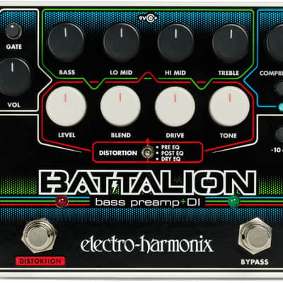 Electro-Harmonix Battalion Bass Preamp & DI Pedal (BATTALION) image 2